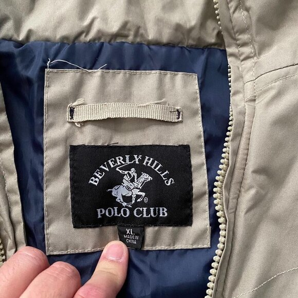 Beverly Hills Polo Club Tan Full Zip Vest Size XL - Picture 5 of 10